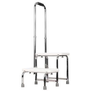 Two Step Stool with Handrail