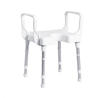 Rebotec Cannes – Shower Chair With Arm Rests - Image 1
