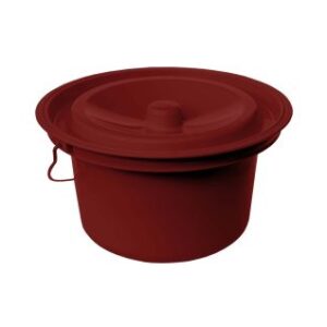 rebotec_commode_pail_bucket_red.jpg Rebotec Bucket – Shower Commode Chair Pail, Red